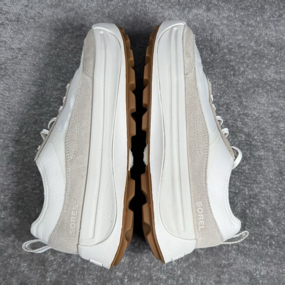 Sorel Ona 503 White Beige Chunky NL4855-125 Lace Up Shoe Sneaker Size 10 - Picture 7 of 8